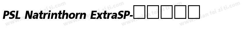 PSL Natrinthorn ExtraSP字体转换